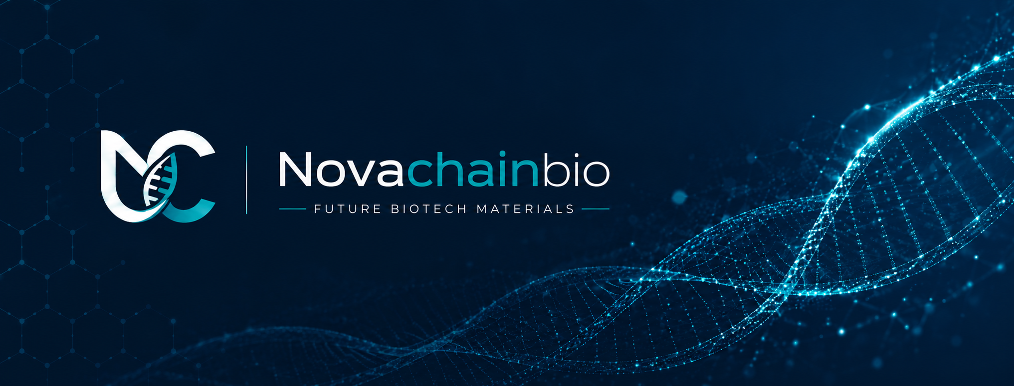 NovaChain Bio DNA brand banner